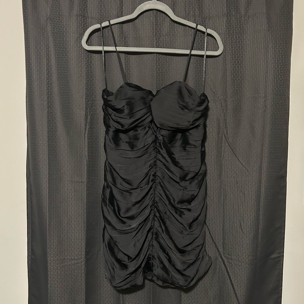 NEW Zara Little Black Dress Mini Length Spaghetti Straps Women’s Size XL